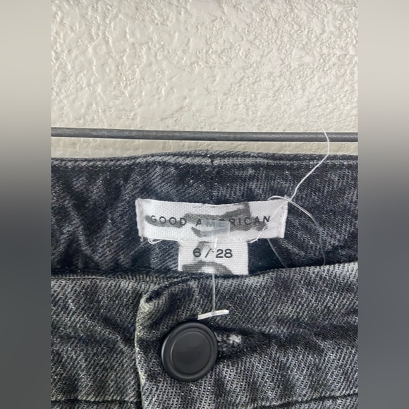 Good American GOOD CLASSIC JEANS GCTP602BT BLACK159 Sz 6/28 - Picture 2 of 12